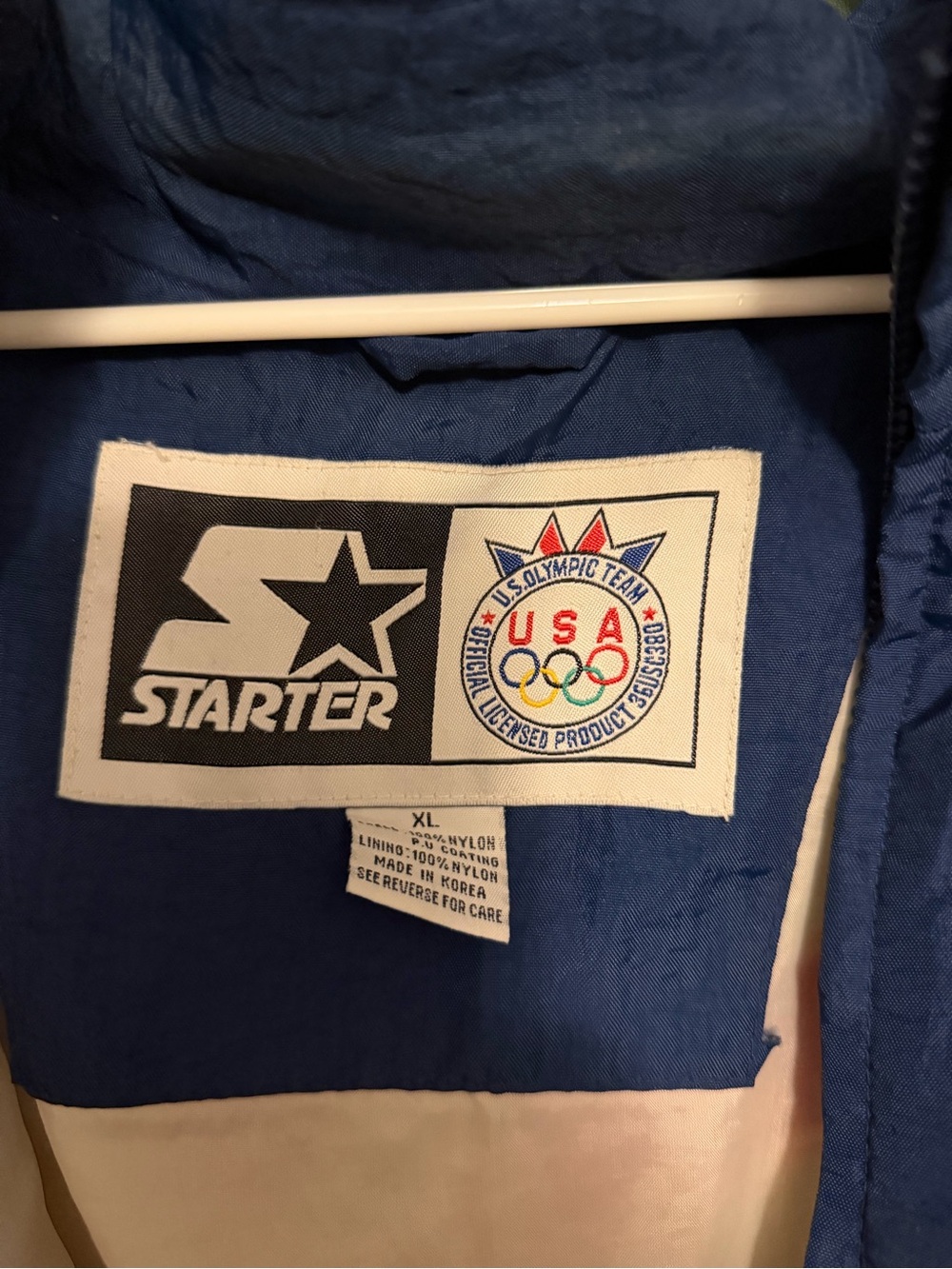 Vtg. Rare 1996 USA Eagle Olympics Team Starter Windbreaker Jacket Mens XL - Picture 6 of 13
